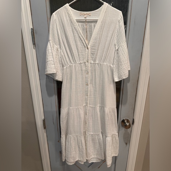 NWT XiRENA White Kendall Midi Dress (Size XS) - Picture 4 of 12